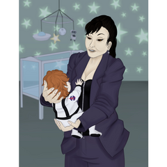 Yuki Takamiya and Natsuno Minami (13 Sentinels Aegis Rim)